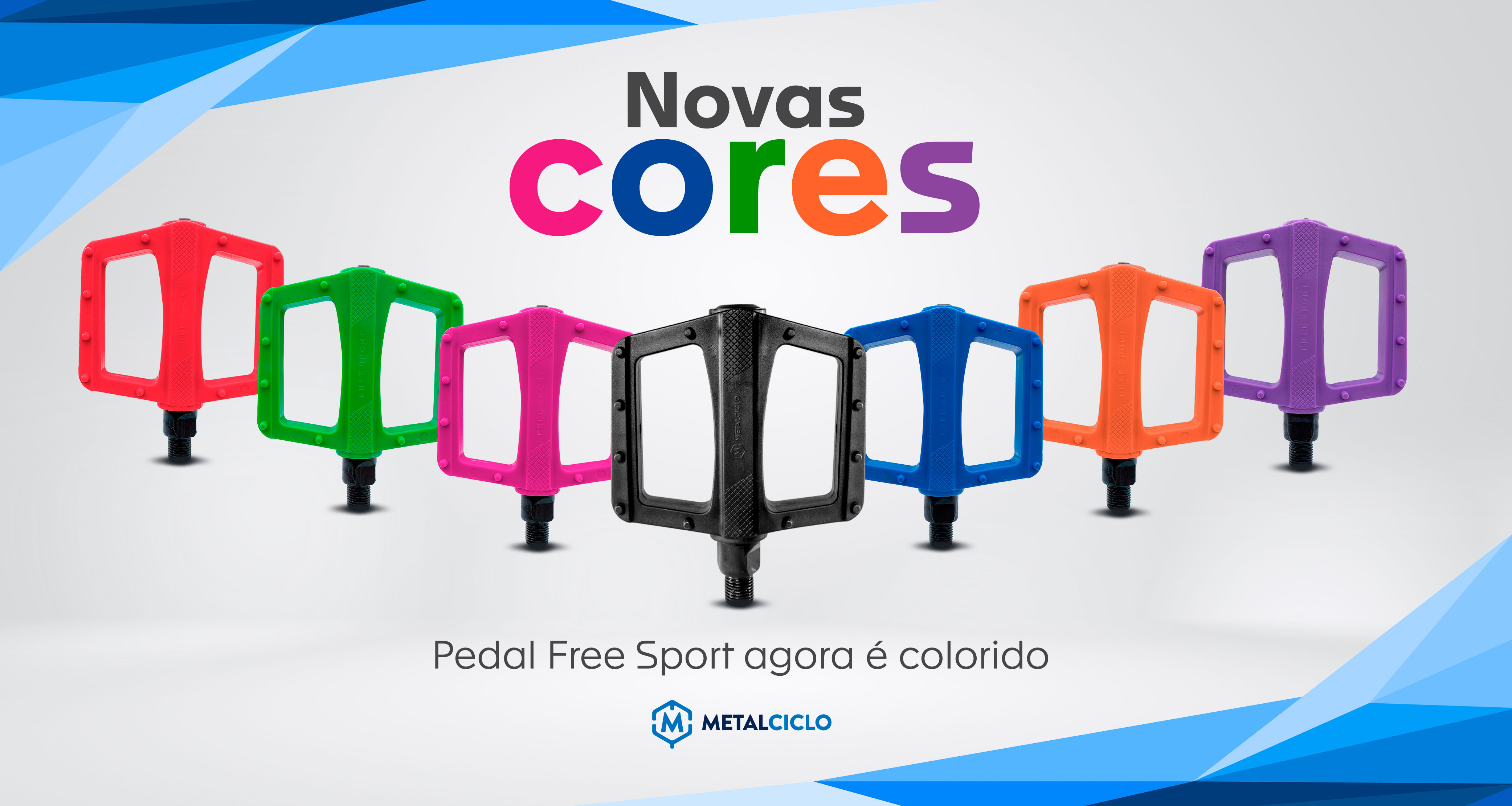 Banner pedaais Free Sport coloridos